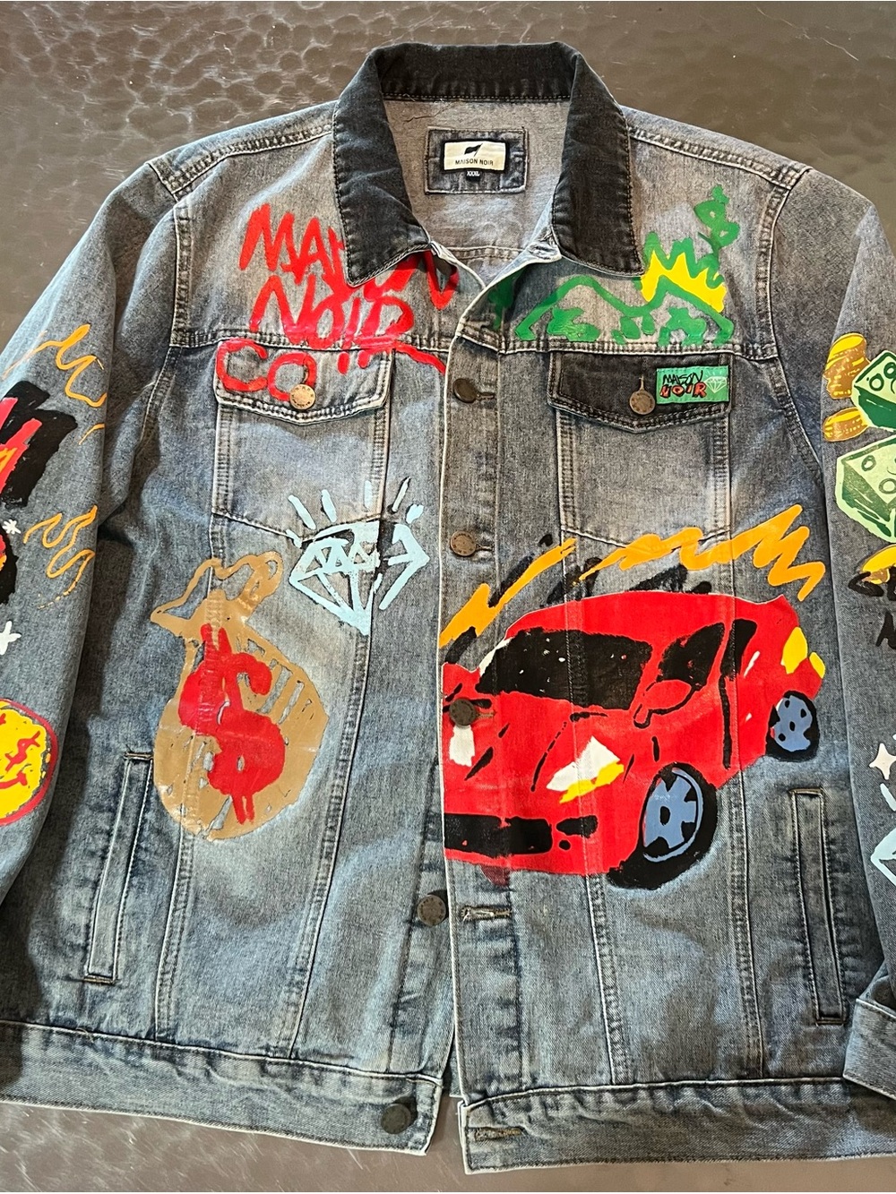 Maison Noir Graphic Denim Shirt Jacket